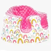 Seat Cover Compatible with Bumbo Baby Floor Seat, Soft Cotton Cozy Bumbo Seat Cover, Breathable Baby Floor Seat Cover for Baby Girl Boy Infant, Washable, Only Compatible with Bumbo Seat