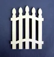 Dollhouse Miniature 1:24 Scale Picket Gate