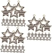 TEHAUX Sets Create Your Own Style DIY Star Charms Alloy Charms for Jewelry Making Necklace Earrings Pcs