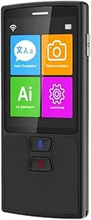76 Languages Voice Translator English Japanese Korean French Russian German Chinese Spanish Translation Travel Translator (Color : Black) Decoration Star of Light Learned extensively FANDIAO