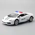 1/36 Lamborghini Huracan Police Car Diecast Model Car for Kids Gifts Boys Toys