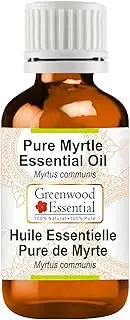 Greenwood Essential Pure Myrtle Essential Oil (Myrtus communis) 100% Natural Therapeutic Grade Steam Distilled for Personal Care 15ml (0.50oz)