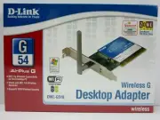 D-Link Wireless G Desktop Adapter G54 AirPlus G DWL-G510 New