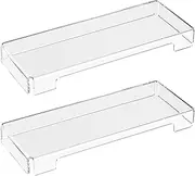 BOSSCASA Acrylic Computer Keyboard Cover, Mechanical Keyboard Dust Cover PC Keyboard Cat Protector, Cat Keyboard Protector (2 Pack, Clear)