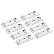 25Pcs Safety Bar Pins 40mm Brooch Clasp Pin Backs for ID Badges, Silver Tone
