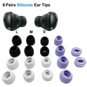 6Pairs Soft Silicone Ear Tips for Samsung Galaxy Buds Pro Eartips L/M/S with WEB