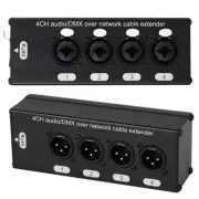 1Pair 4-Channel 3-Pin XLR or 6.3Mm Audio and over Cable Extender,DMX512 3347