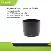 Bayonet 67mm Lens Hood Shade for EF 70-200mm f/4L USM / EF 70-200mm f/4L IS USM
