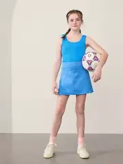 Athleta Girl Goal Getter Skort Blue Large /12