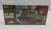 Vintage Hasegawa US Army M-4 A3E8 Sherman 1/72 Scale Model Kit New Open Box