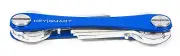 NEW KEYSMART KS019-R-BLUE KEY HOLDER ORGANIZER BLUE ALUMINUM HOLDS 2-8 KEYS