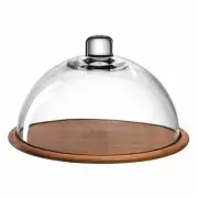 Leonardo wooden cheese plate with glass bell CUCINA 2-pcs. cheese plate chees...