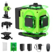 16 Lines Laser Level 360 Self Leveling, 4x360° 4D Green Beam Cross Line Lazer...