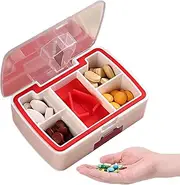 Tablet Cutter - Medication Box, 9.5x6.5x3cm Compact Organizer | Portable Splitter, Travel Holder, Daily Pill Case, Waterproof Divider, PP Material, Pocket Size, Medicine Crusher, Storage