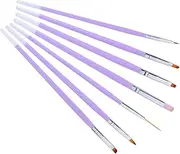 WOFASHPURET 7Pcs Nail Art Liner Brush Drawing Pen for Nail Art Design Professional Painting Line Use Salon Durable Hair for Precision
