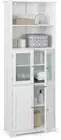 Giantex Freestanding Bathroom Storage Cabinet, Kitchen Pantry Cupboard with G...