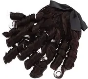 LALADEFIEE Elegant Women's Long Curly Wig for Prom Party Synthetic Wig Hair Extension