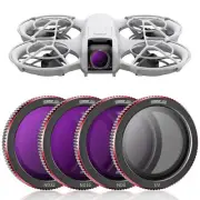 Magnetic ND & UV Filters Set, 4 Pack ND8 ND16 ND32 UV Filters for DJI Neo Drone