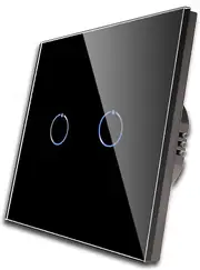Single Dimmer Switch for LED Lights, Black Touch Light Switch,1-Way, AC 240V 700W COLOR 2 SIZE 2