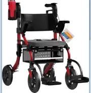 BigAlex Rollator Walker with Seat,2 in 1 Rollator Walker Transport-wheelchair 10