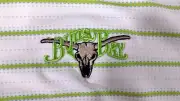 NWT $64 Adidas CLIMACOOL White Green Stripe BULLS BAY Athletic Golf Polo Shirt S