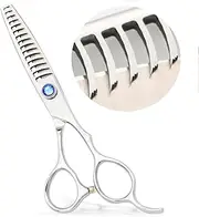 MISSUM 6.5" Professional Texturizing Scissors Hair Thinning Shears Cutting Teeth Shears Japanese Stainless Steel Blue