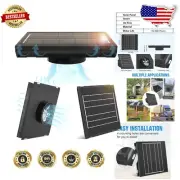 5W Solar Vent Fan - Weatherproof Metal Exhaust Solution for Outdoor Spaces
