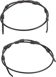 FUZHUI 2PCS 65 Inch Replacement Tree Stand Cables, Treestand Replacement Cables, Hunting Tree Stand Accessories, Stainless Steel and Plastic, Pair of Replacement Cables for Climbing Treestands, Black
