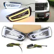 LED Daytime Running Fog Lights w/ Turn Signal Fit Ford F150 Raptor SVT 09-15