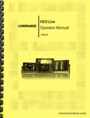 Lowrance HDS LIVE Fishfinder OWNER'S MANUAL and QUCK START GUIDE