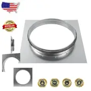 Efficient 8" HVAC Duct Connector Flange - Rubber Gasket Ensures Leak-Free Fit