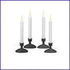Elegant LED Window Candles with Dusk to Dawn Sensor - Antique Bronze Charm