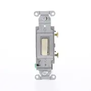 Hubbell Bryant Almond Commercial On/Off Toggle Wall Light Switch 20A CS120AL