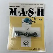 Vintage Zee Toys Mash 1/87th Car with Trailer 1976 Yellow Card Unpunched