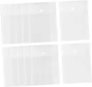 Tofficu 12pcs Document Thick File Pockets Transparent Organizer for Files Magazines and Receipts and Pouch for Office and School Use