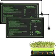Seedling Heat Mat for Seed Starting,2 Pack 10" x 20.75" Waterproof Heating Pad for Indoor Plants Germination