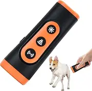 Stop Dog Barking Device | Versatile Ultrasonic Dog Bark Control | Rechargeable Flashlight Portable Multifunctional Barking Silencer for Travel Humane Correction Long Walks Outdoor Home Neighbors