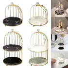 Waterproof Iron Storage Holder Easy to Clean Desktop Display Stand Dormitory