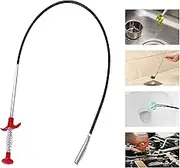 TORMEN 118 Inch Flexible Drain Claw Grabber Tool, 300 cm Stainless Steel Retriever for Shower Drains, Toilets, and Sink Clogs – Durability Easy-to-Use Pickup for Cleaning Industry and Home Use