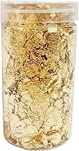 Craft Gold Leaf - Decorative Flake Resin Glitter Sheet | Multi-Purpose Simulated Film for Jewellery Epoxy Art Painting Nail Design Canvas Sculpture Home Crafts Slime Tumblers Coating Projects