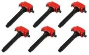 NEW MSD IGNITION COIL,BLASTER,2011-2021 CHRYSLER V6,3.6L,RED,6-PACK (for: Chrysler)