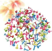 Operitacx DIY Craft Kit 100pcs -Legged Horn Nails Metal Children's Handmade Materials Mini Brads