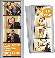 10 Vinyl Magnetic Photo Booth Frames 2x6