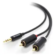 [AD-SPL-05] 5m 3.5mm Stereo Audio to 2 X RCA Stereo Premium Male to 2x Male
