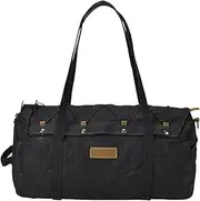 Motorcycle Tail Bag - Waterproof Canvas Rear Seat Storage, Hangable Portable Bike Backpack, Retro Design with Zipper and Buckle, Ideal for Motorbike Travel, Commuting, and Outdoor Adventures