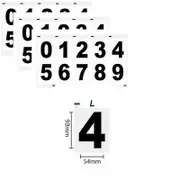 3Pc Nanofilm License Sticker License Number Reflective Invisible Digital Sticker Vanish Plates License Plates