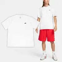 在飛比找momo購物網優惠-【NIKE 耐吉】短袖 NSW Tee 男款 白 紅 落肩 