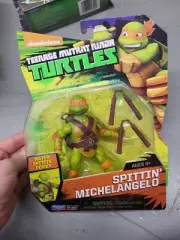 TMNT Ninja Turtles Nickelodeon Spittin' Michelangelo NIB