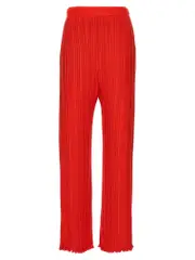 [Lanvin] Lanvin-Pleated Pantaloni Rosso-Donna 38FR Red