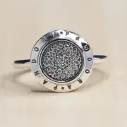 New Authentic Pandora Signature Ring 190912CZ Multiple SZ W Hinged Box included